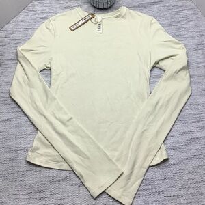 SKIMS Cotton Jersey Long Sleeve T-Shirt- Small